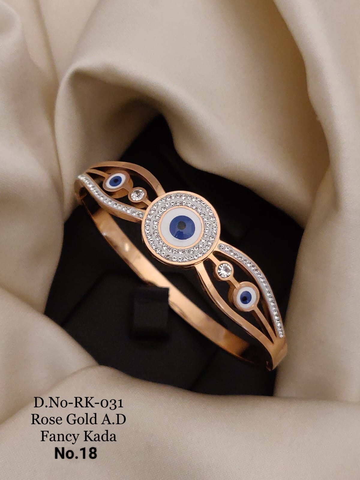 Rose Gold Free Size Steel Designer Breslet Kada Catalog
